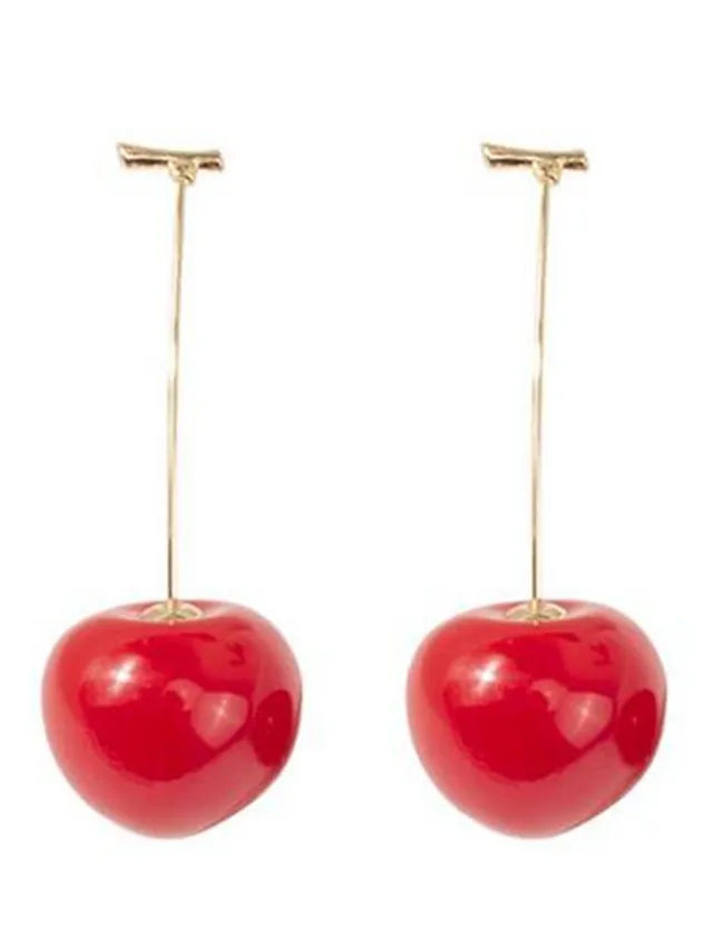 1 Pair Stud Earrings Drop Earrings For Street Date Alloy Classic Cherry for Women