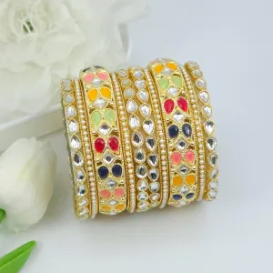 10 Pcs Bangle set - multicolour