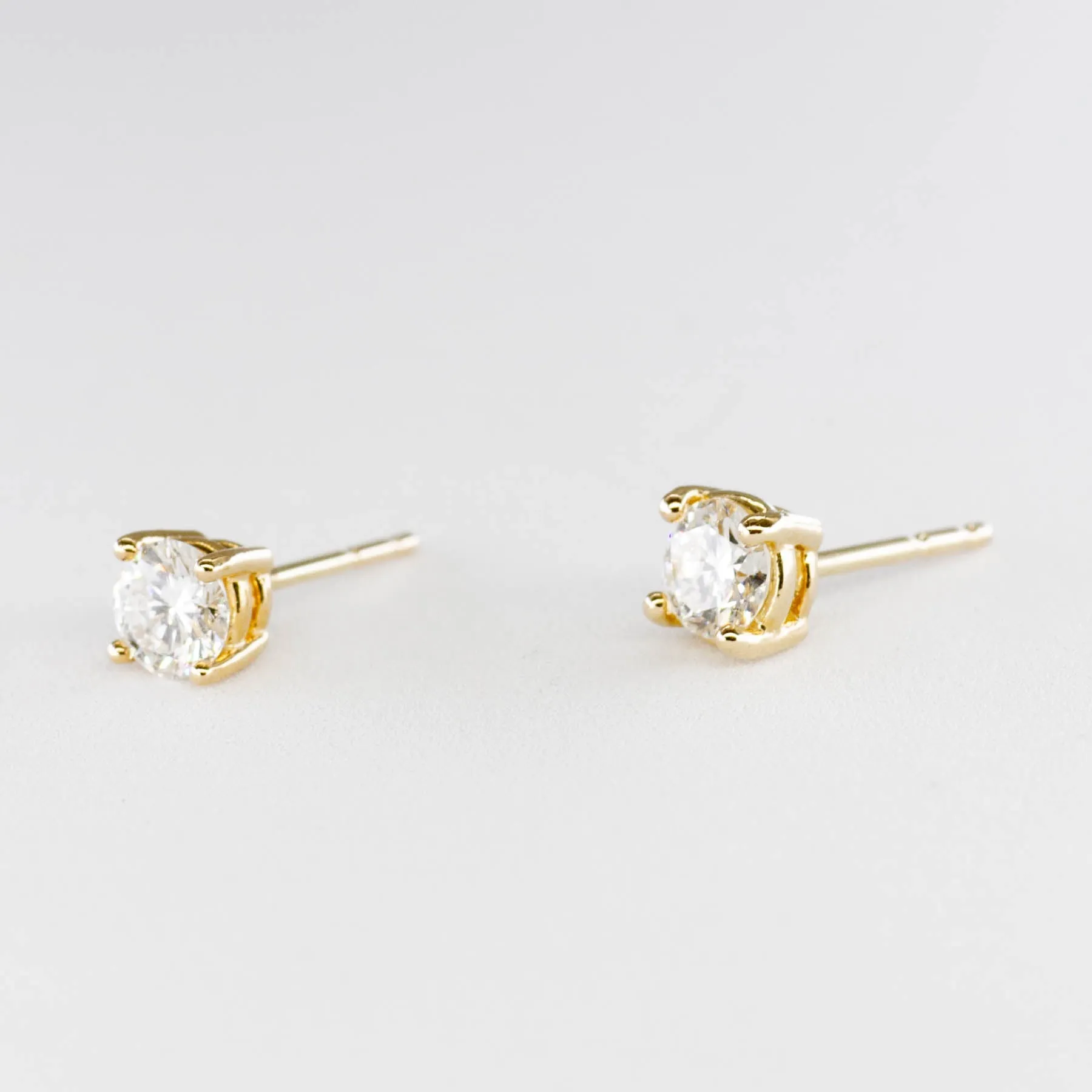 '100 Ways' Yellow Gold Diamond Studs | 0.63 ctw SI H/I |