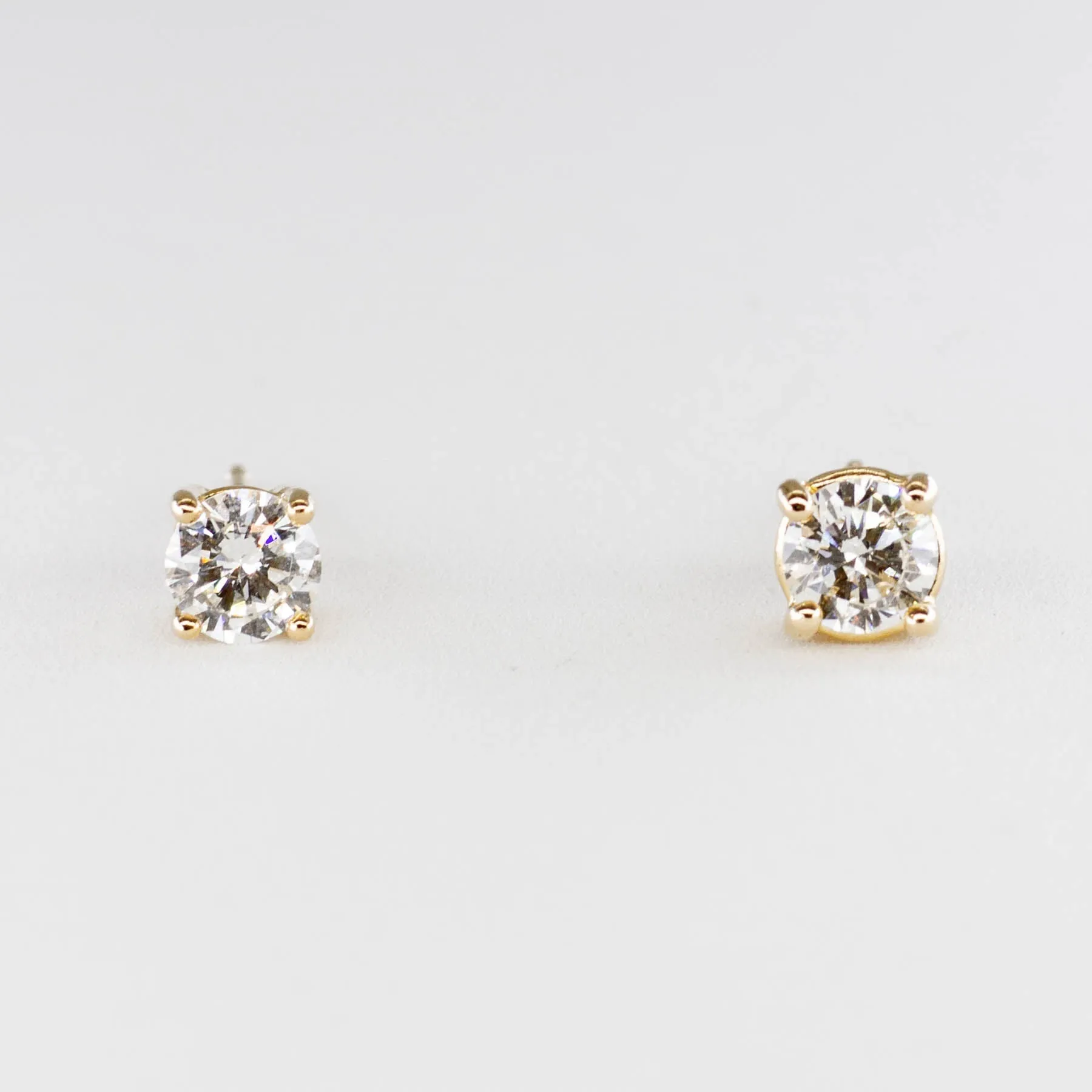 '100 Ways' Yellow Gold Diamond Studs | 0.63 ctw SI H/I |