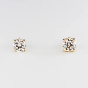 '100 Ways' Yellow Gold Diamond Studs | 0.63 ctw SI H/I |