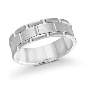 14K White Gold Ring from the Executif Collection by Malo - MRD-044-7W