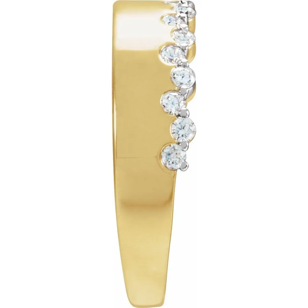 14K Yellow Gold 1/3 CTW Natural Diamond Ring