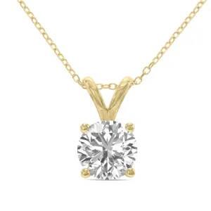 1.5ct tw LAB GROWN Diamond Necklace in 14kt Yellow gold