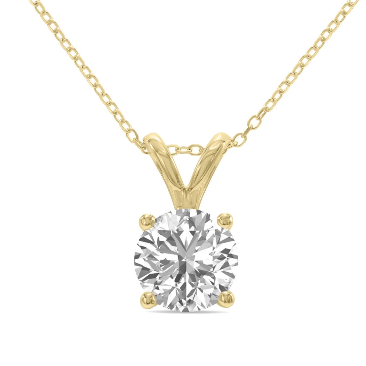 1.5ct tw LAB GROWN Diamond Necklace in 14kt Yellow gold