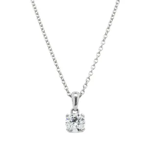 18ct White Gold .50ct Diamond Blossom Pendant