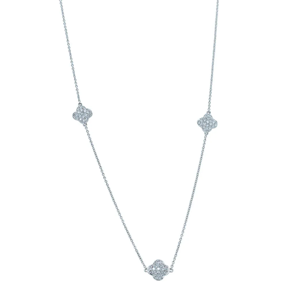 18ct White Gold Diamond Necklace