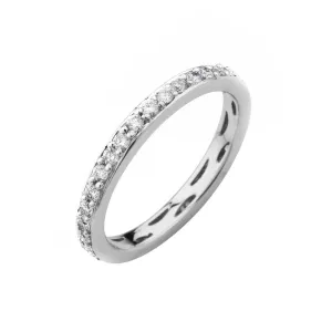 18k White Gold Tdw. 0.60ct Diamond All Around Eternity Ring - 20533625