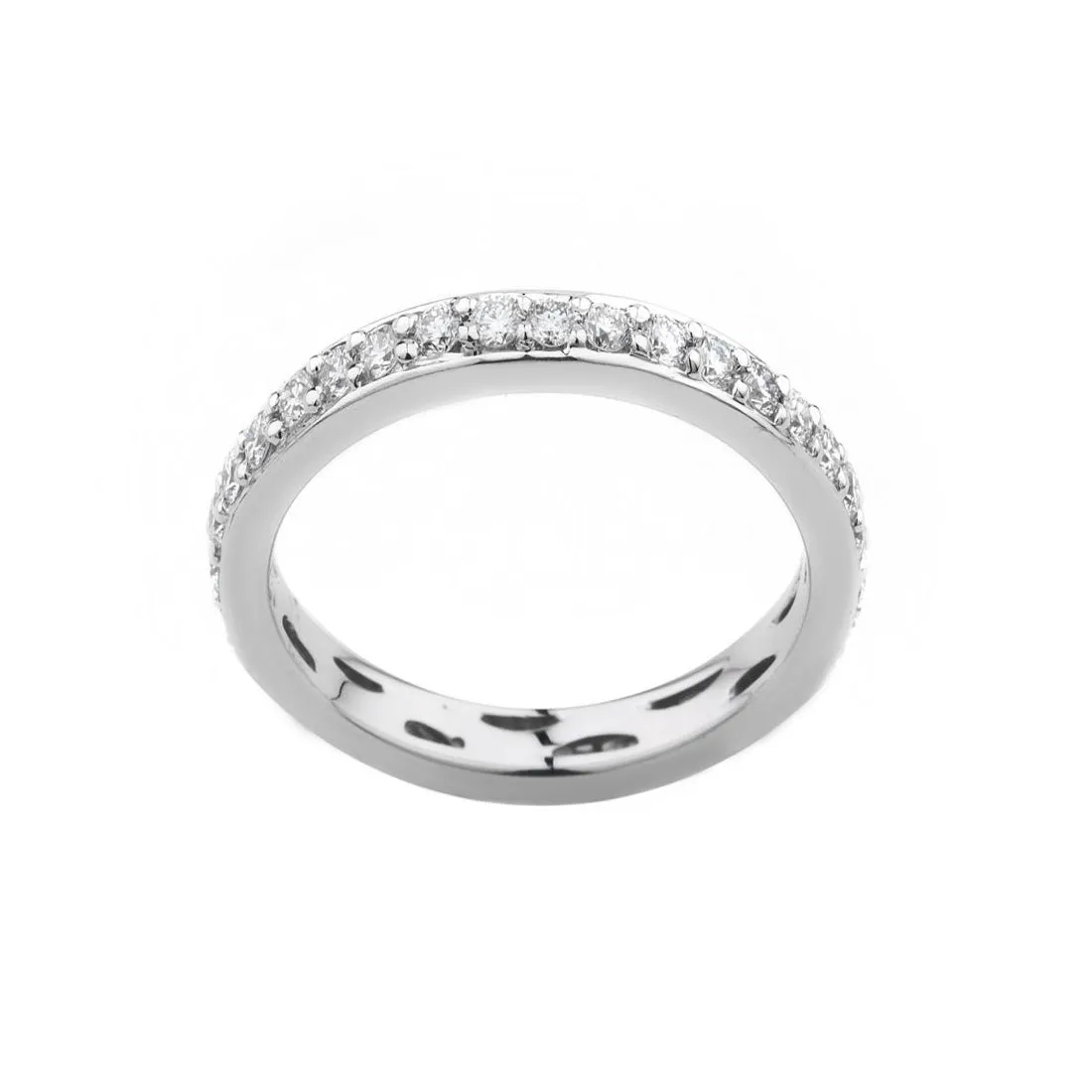 18k White Gold Tdw. 0.60ct Diamond All Around Eternity Ring - 20533625