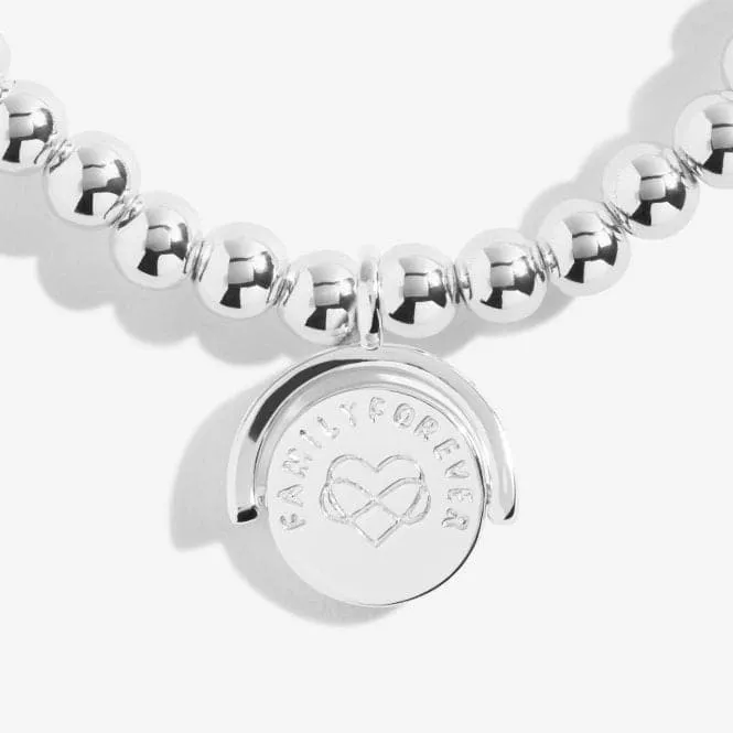 A Littles Family Forever Always Treasured Silver 17.5cm Stretch Bracelet 5244