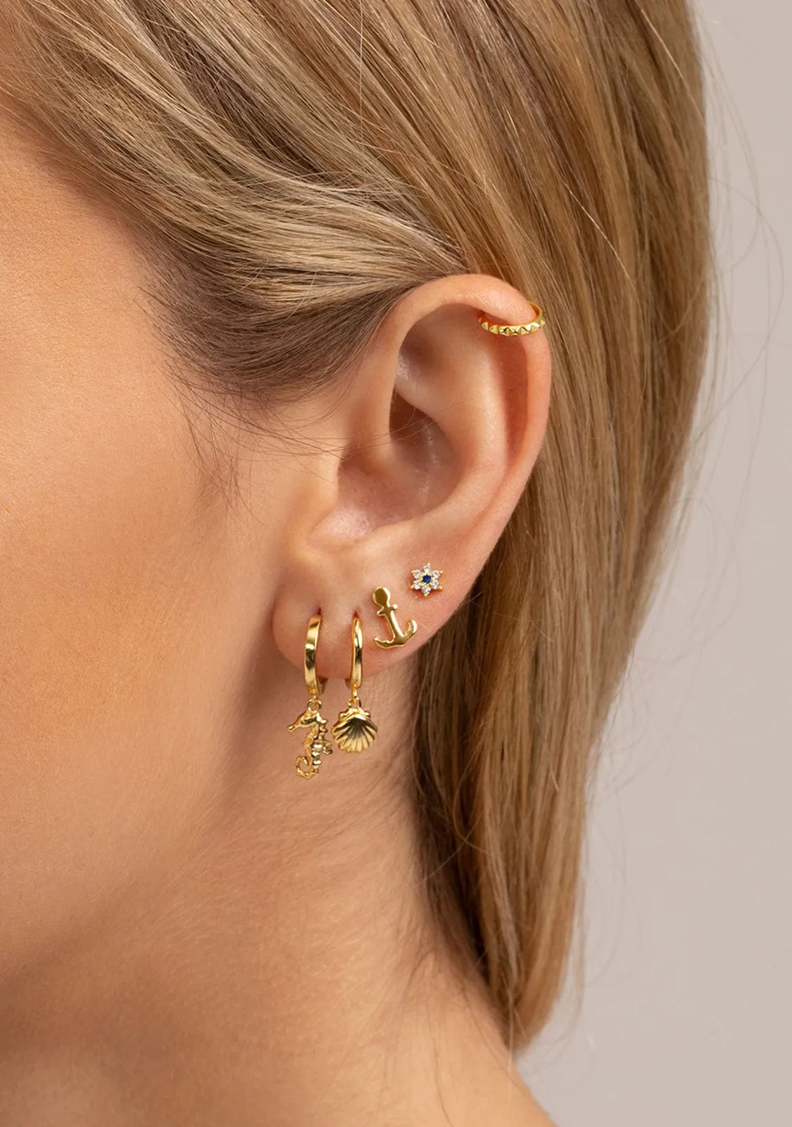 Anchor Piercing Gold