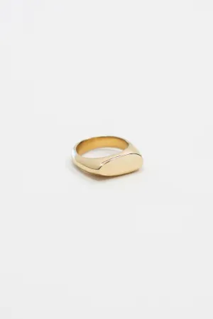 Asymmetrical Signet Ring