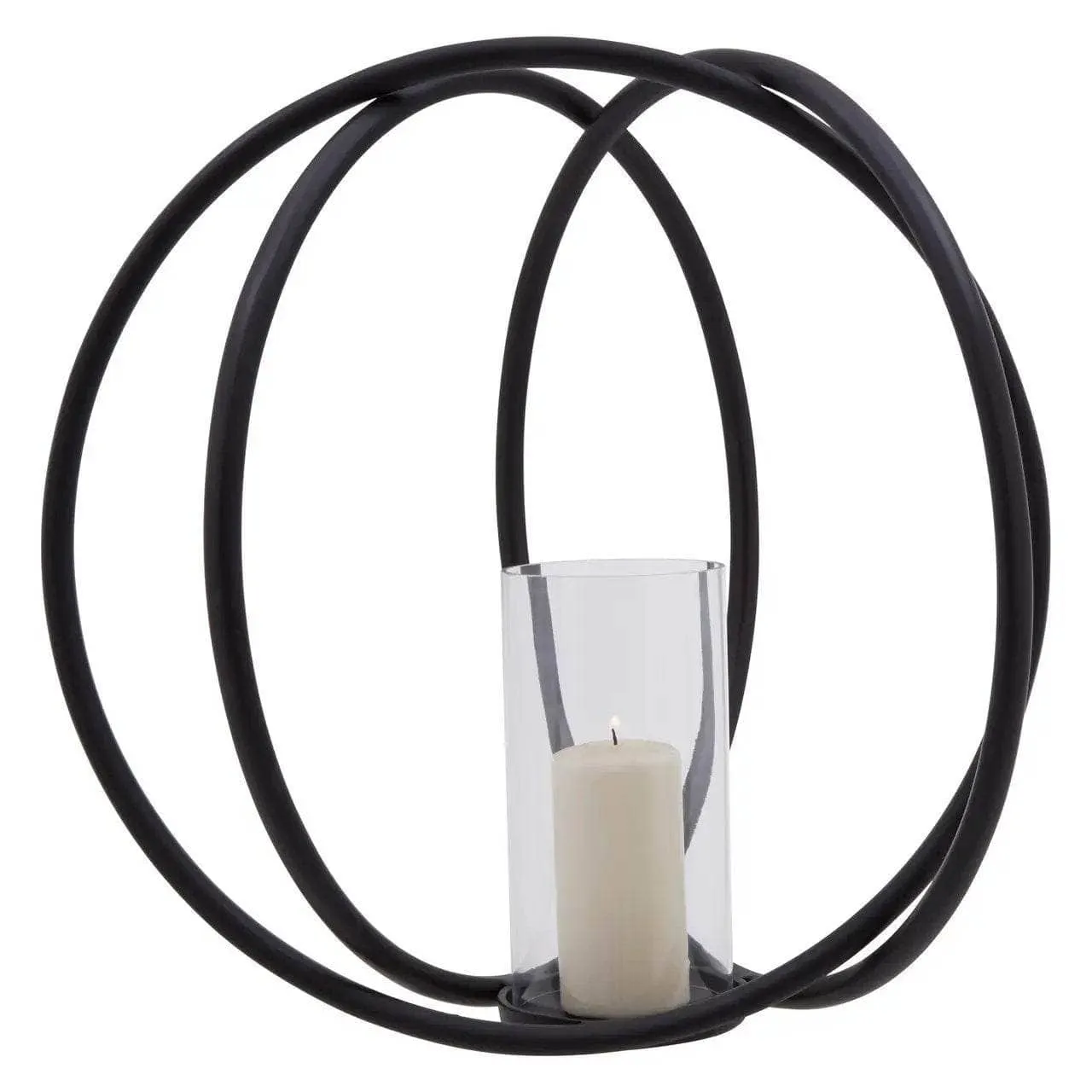 Aura Black Candle Holder - Large