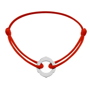 Aura - White Gold Cord Bracelet  (choose your colour cords)