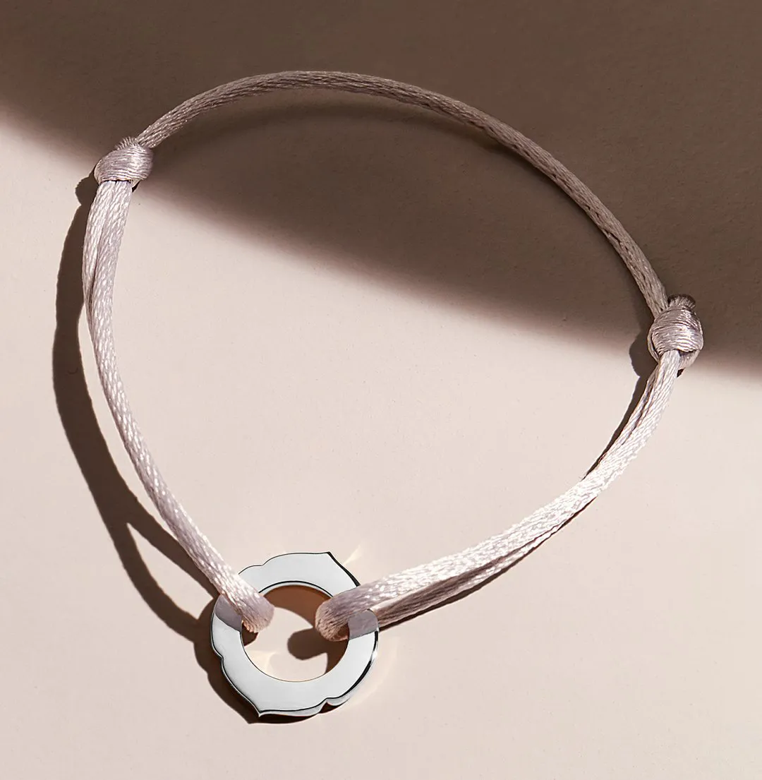 Aura - White Gold Cord Bracelet  (choose your colour cords)