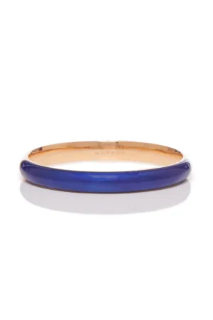 Bangle in 18K Rose Gold & Vitreous Blue Enamel