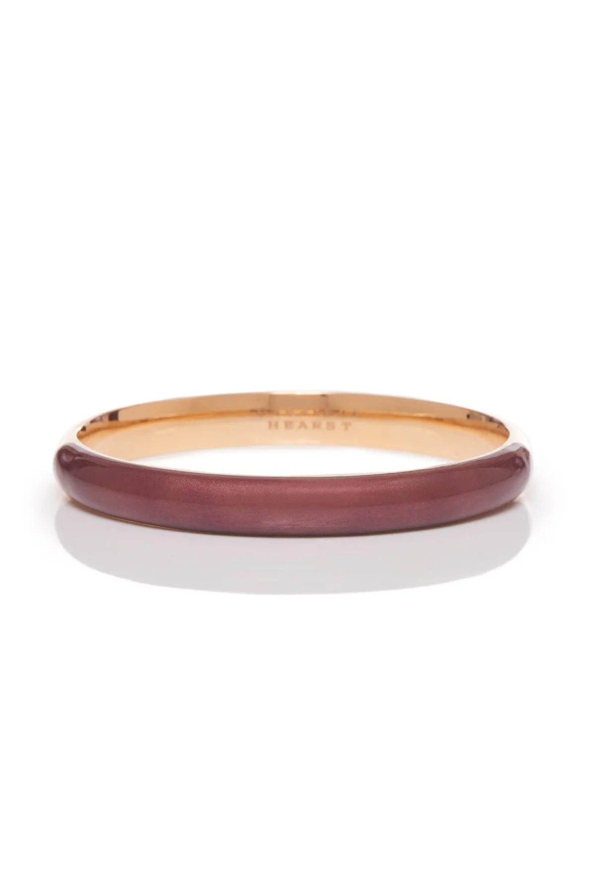 Bangle in 18K Rose Gold & Vitreous Brown Enamel