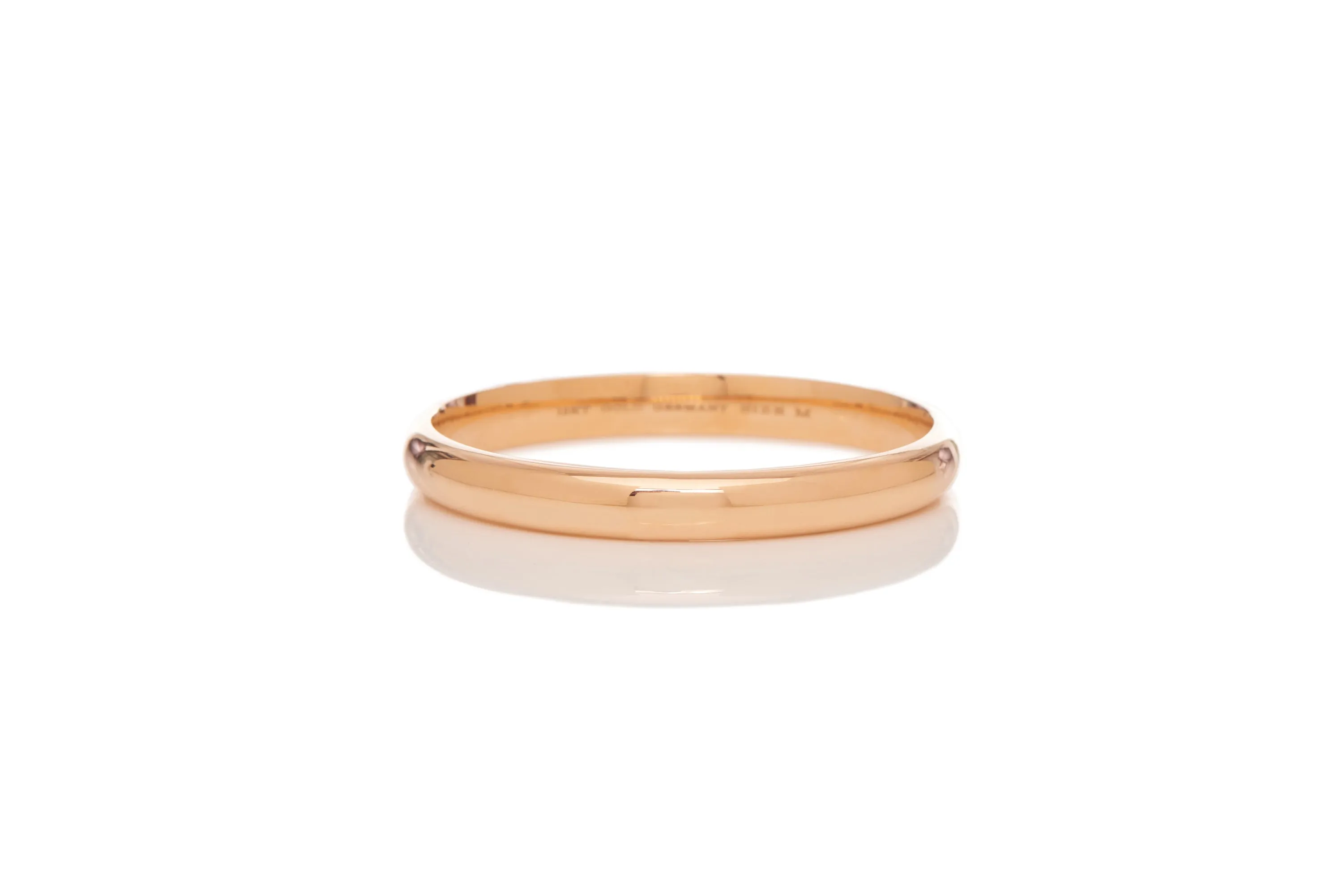 Bangle in 18K Rose Gold & Vitreous Brown Enamel