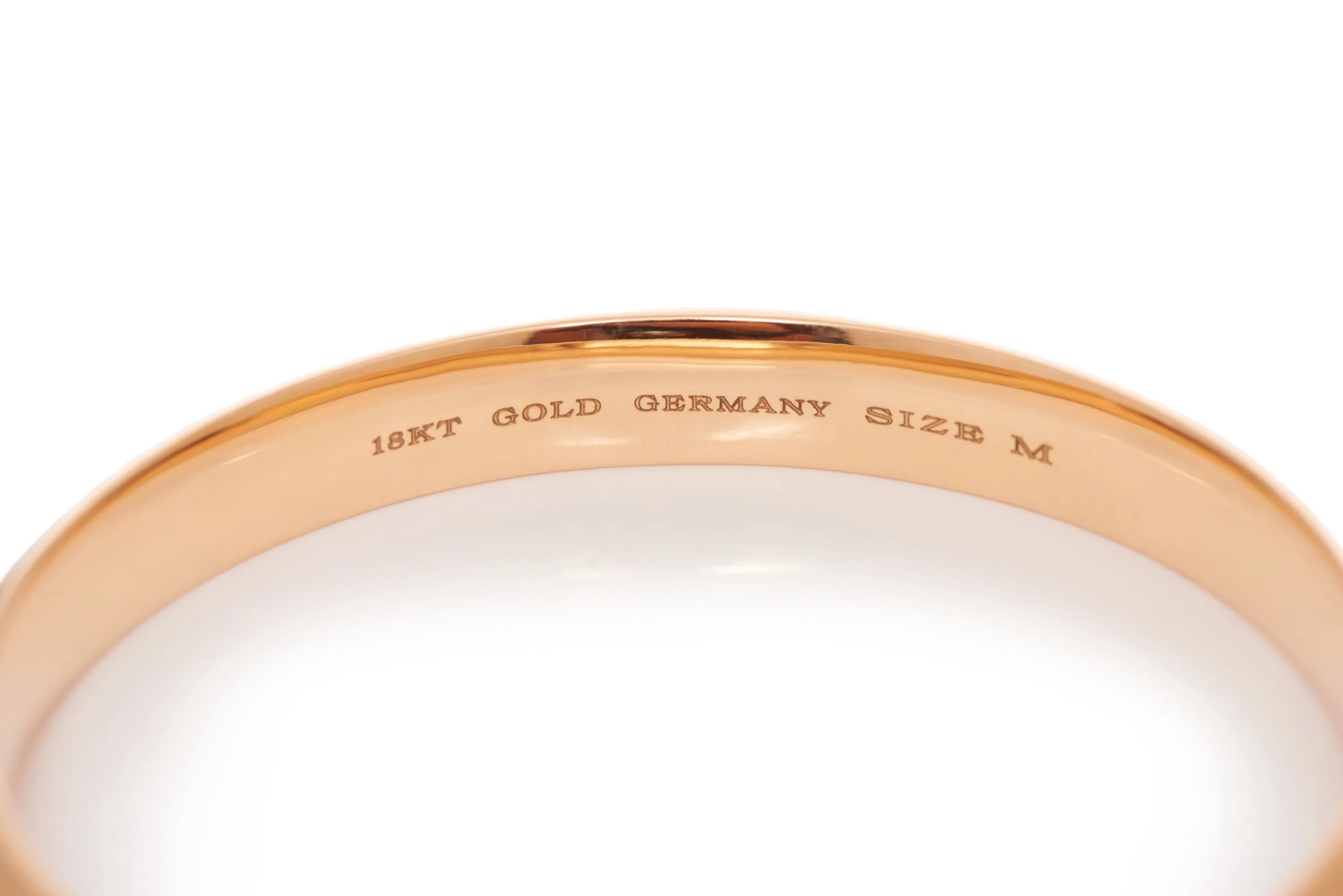 Bangle in 18K Rose Gold & Vitreous Brown Enamel