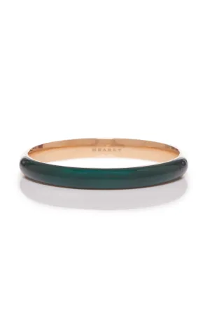 Bangle in 18K Rose Gold & Vitreous Green Enamel