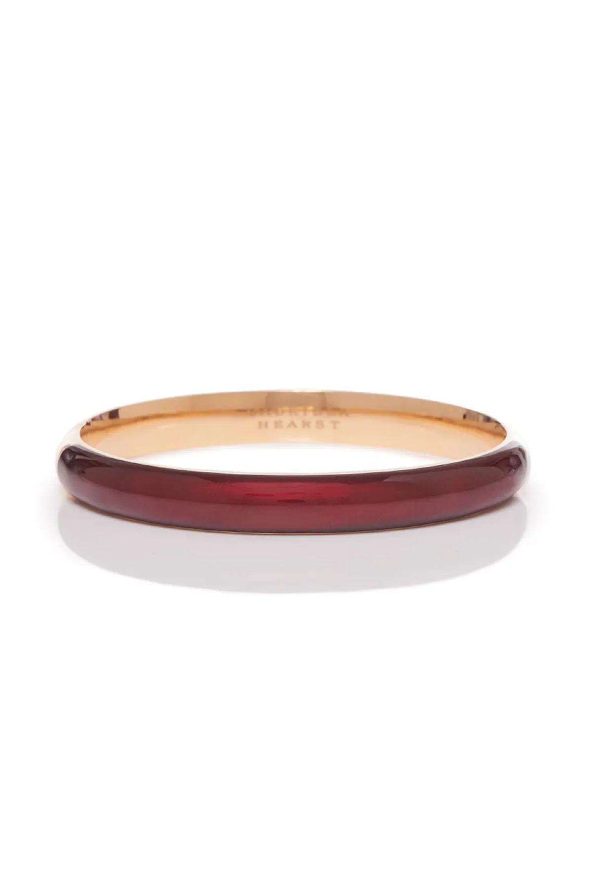 Bangle in 18K Rose Gold & Vitreous Red Enamel