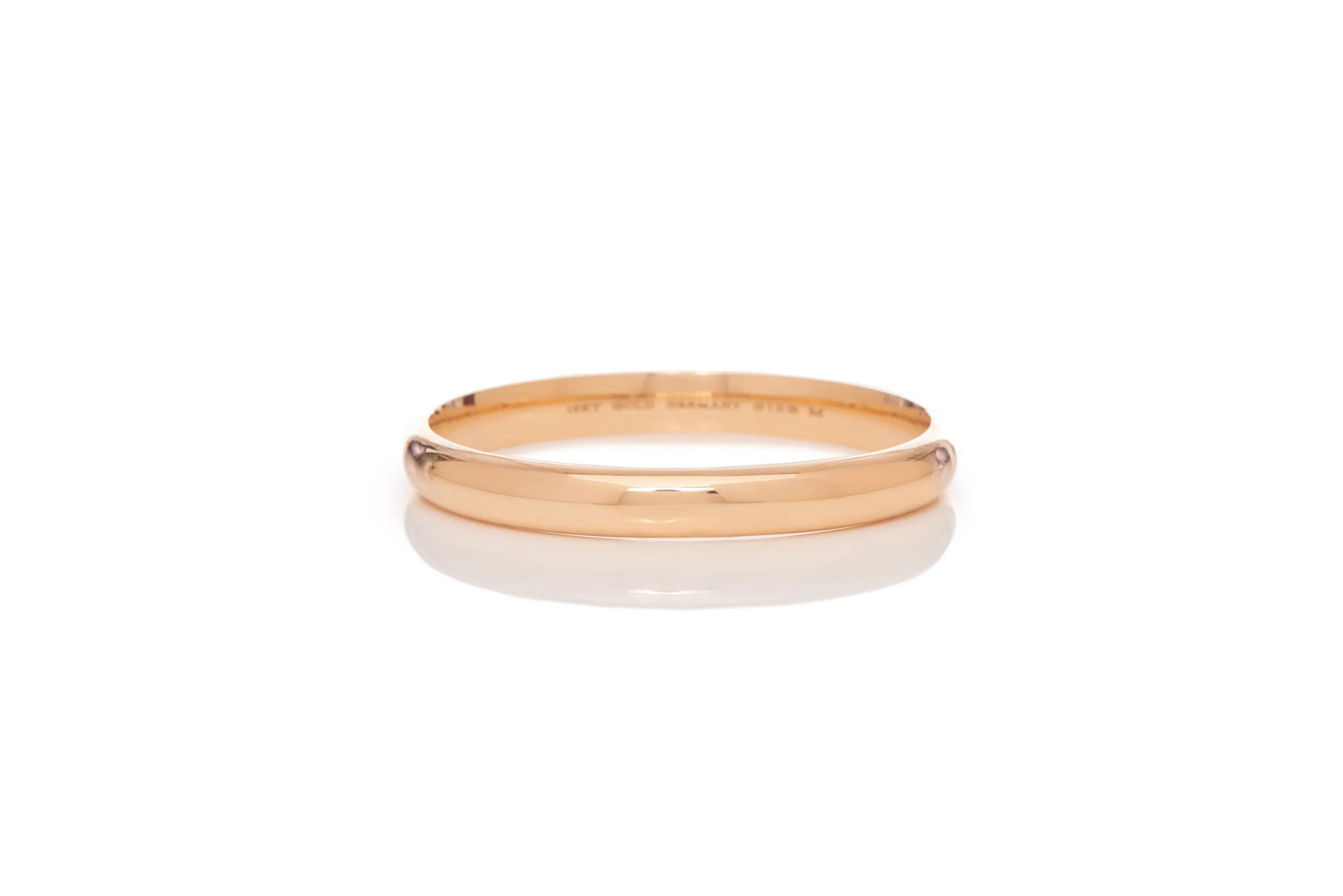 Bangle in 18K Rose Gold & Vitreous Red Enamel