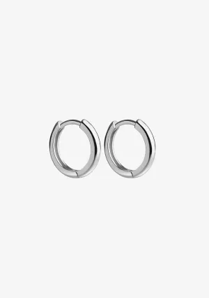 Basic 15 Hoop Earrings Silver