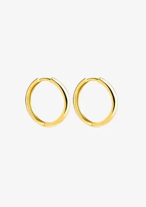 Basic 20 Hoop Earrings Gold