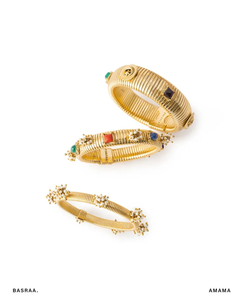 Basra Gemstone Bangles (Set of 3)