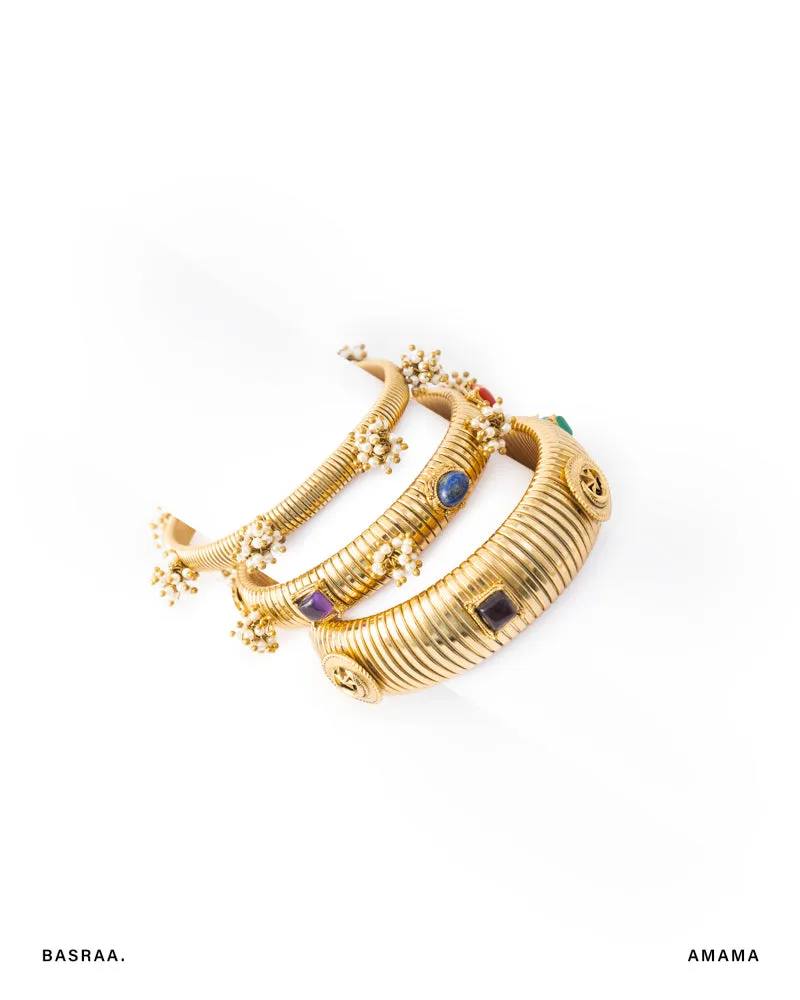 Basra Gemstone Bangles (Set of 3)