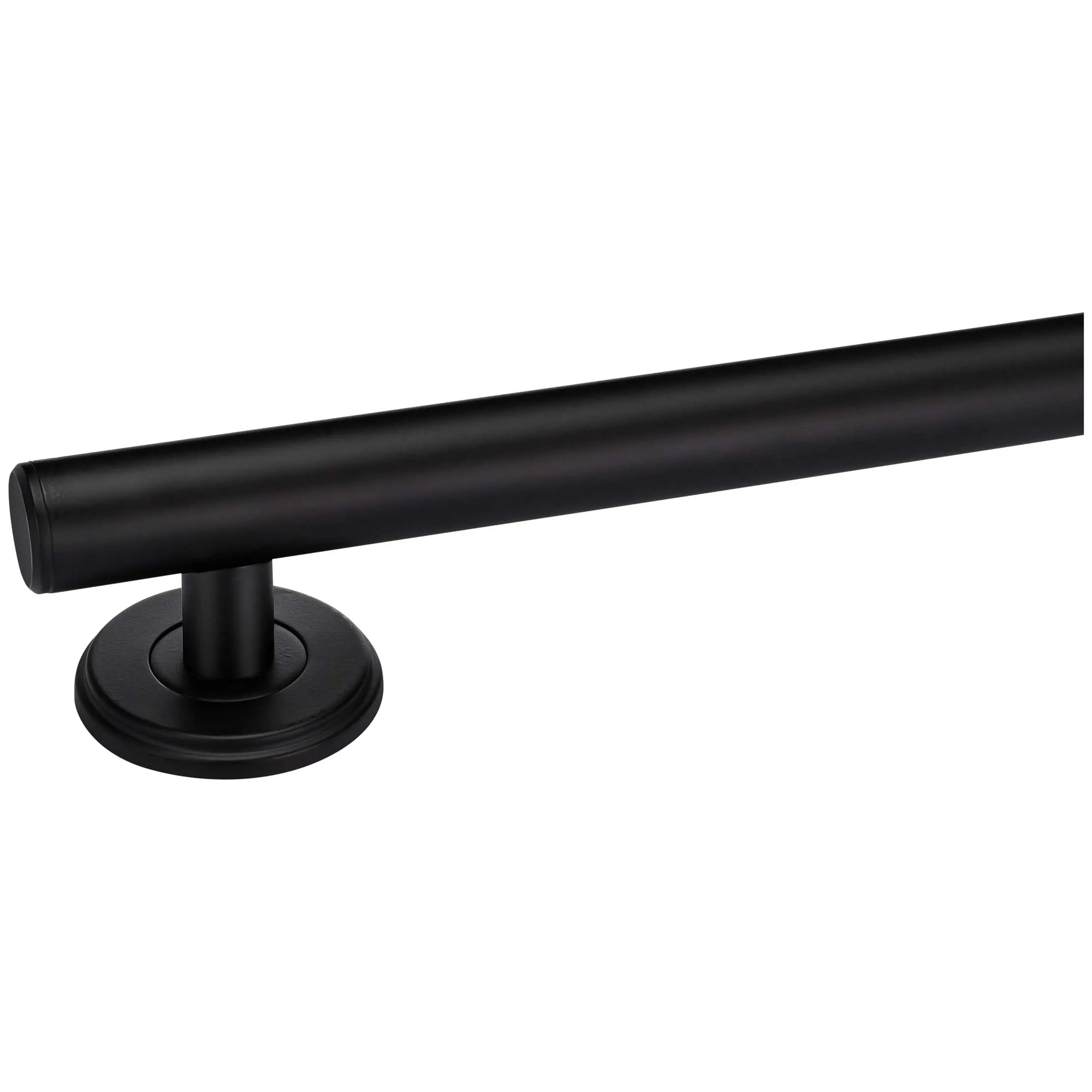 Bathroom Grab Bar, Contemporary, Round Escutcheon, 12 In. X 1 1/4 In.