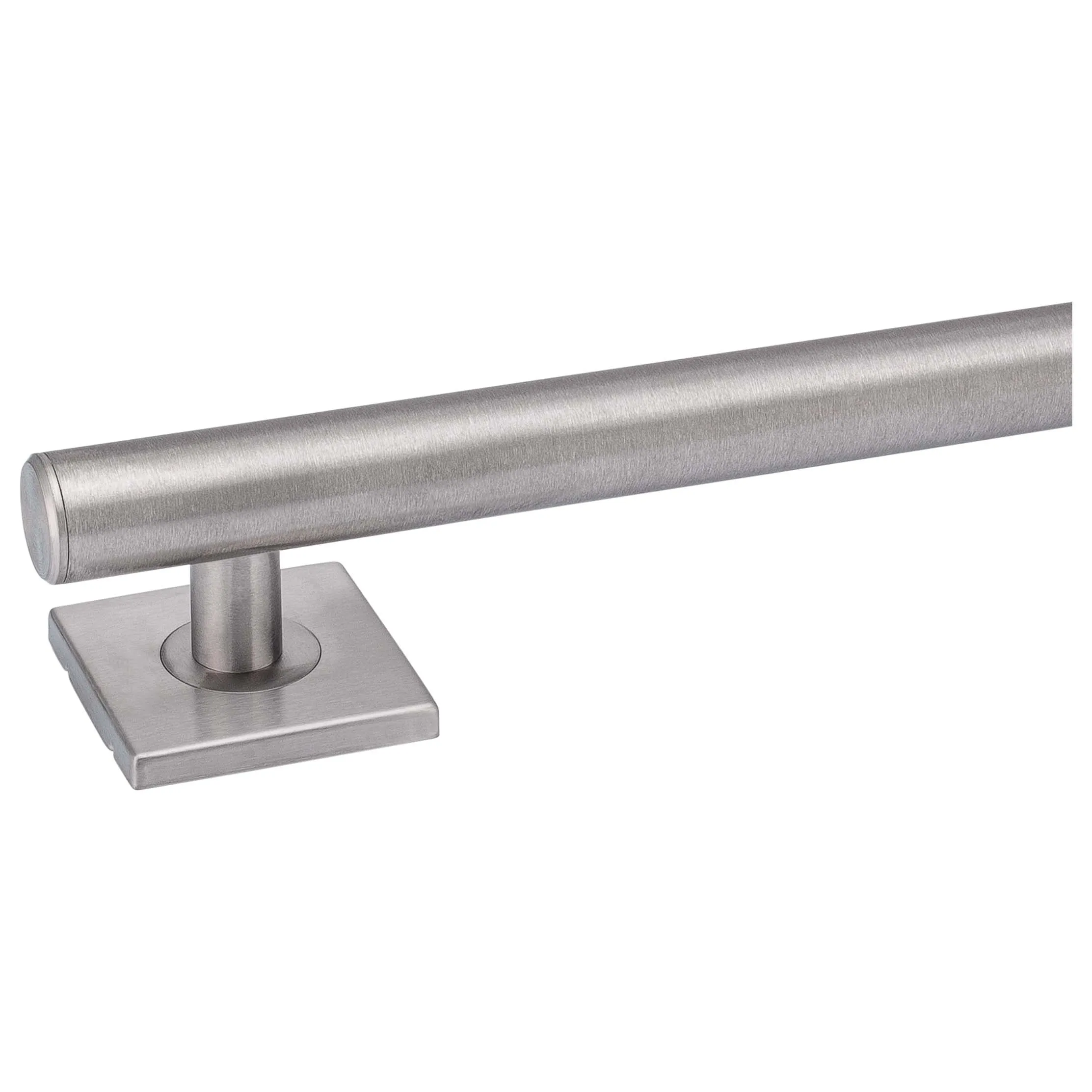 Bathroom Grab Bar, Contemporary, Square Escutcheon, 48 In. X 1 1/4 In.