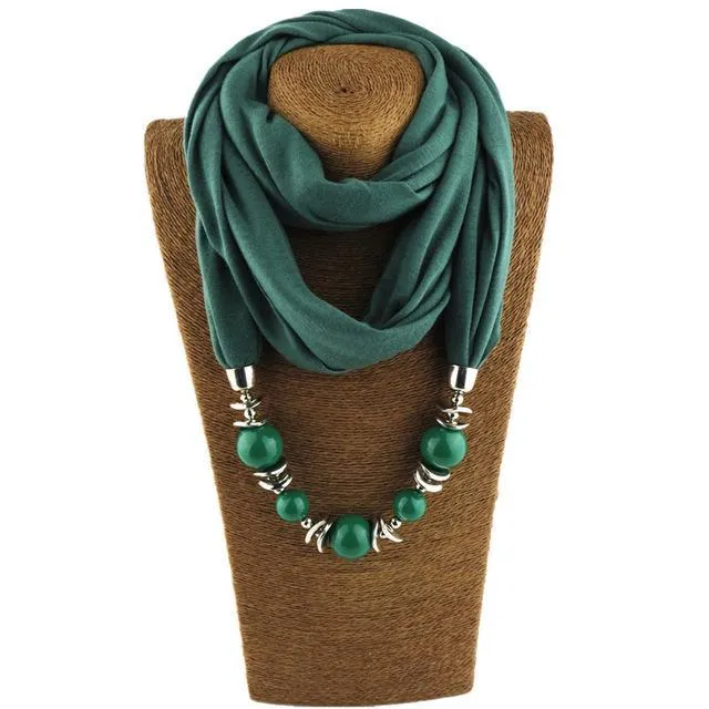 Beaded Scarf Necklace