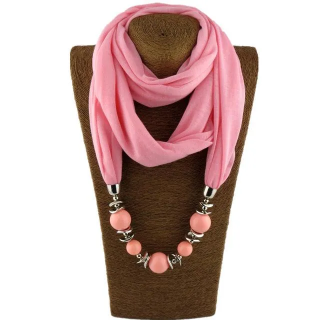 Beaded Scarf Necklace