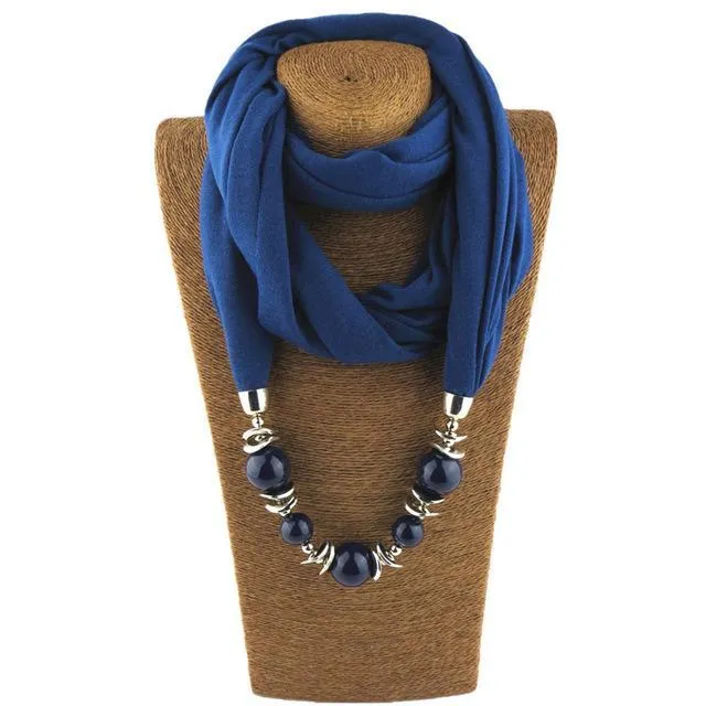 Beaded Scarf Necklace