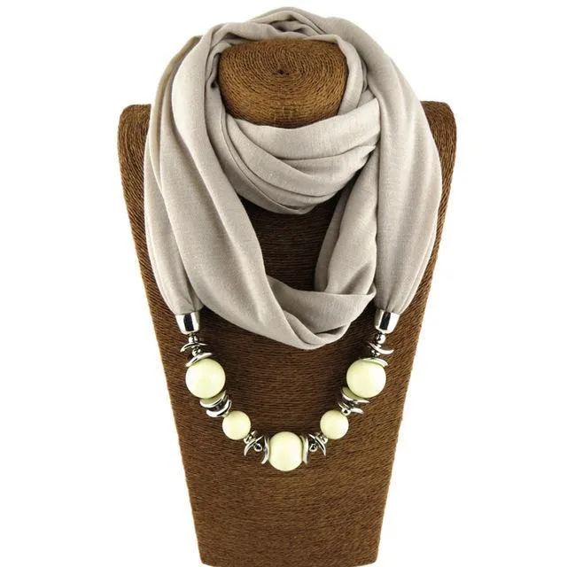 Beaded Scarf Necklace