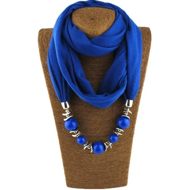 Beaded Scarf Necklace