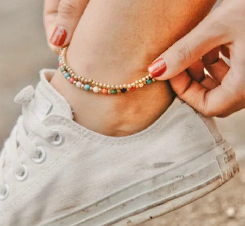 Bohemian Beaded Anklet Bracelets for Summer