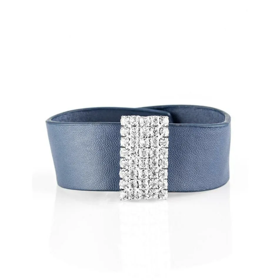 Catwalk Blue Leather Bracelet