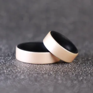 Champagne Gold Dual Layer Breathable Silicone Ring