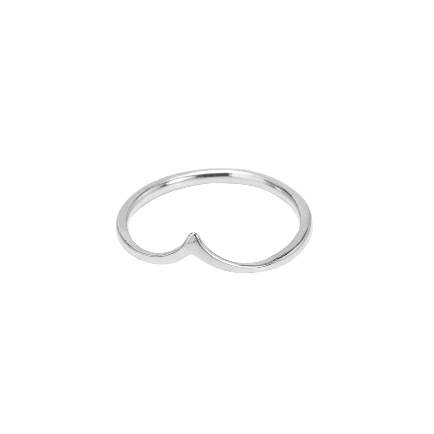 *Chevron V Ring, Silver