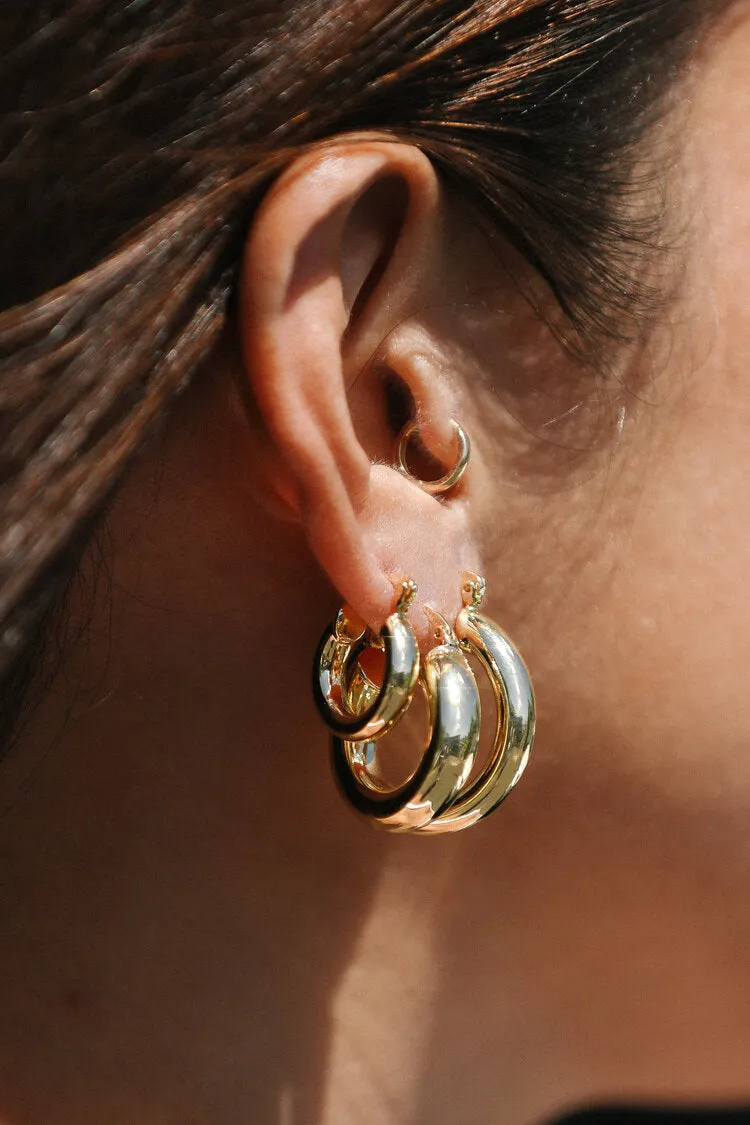 Classic Gold Hoops