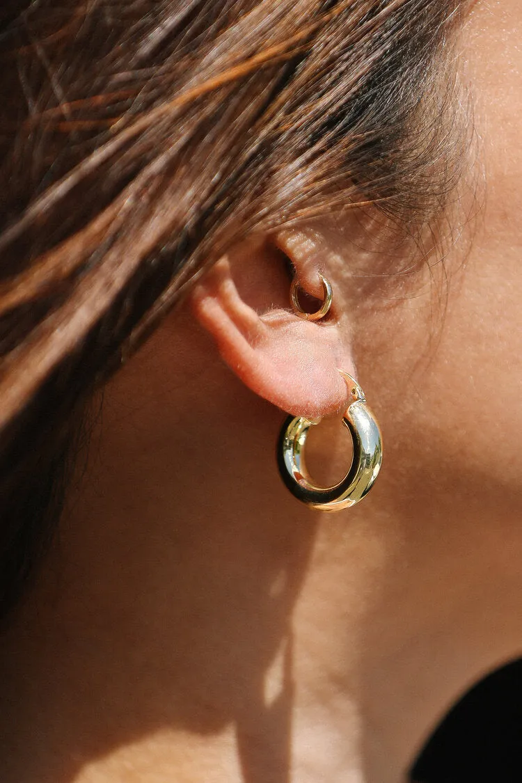 Classic Gold Hoops