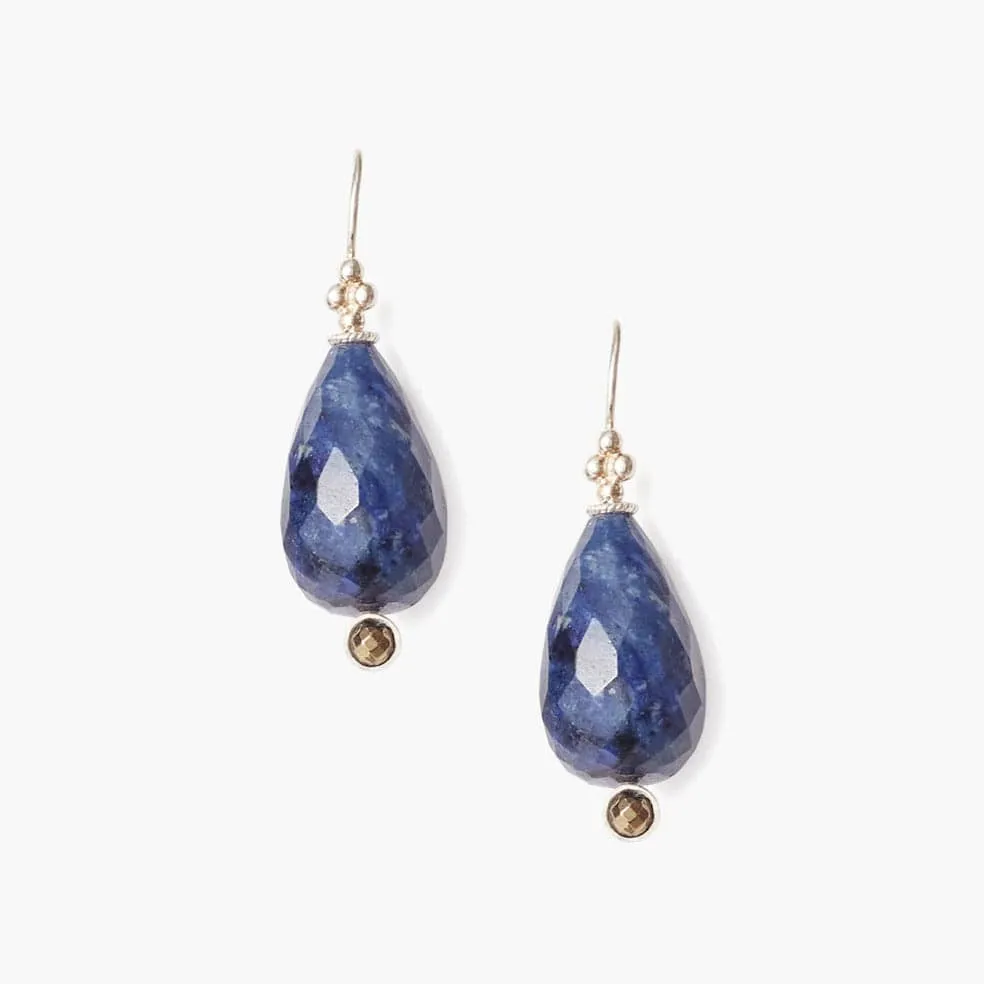 Classic Sodalite Drop Earrings