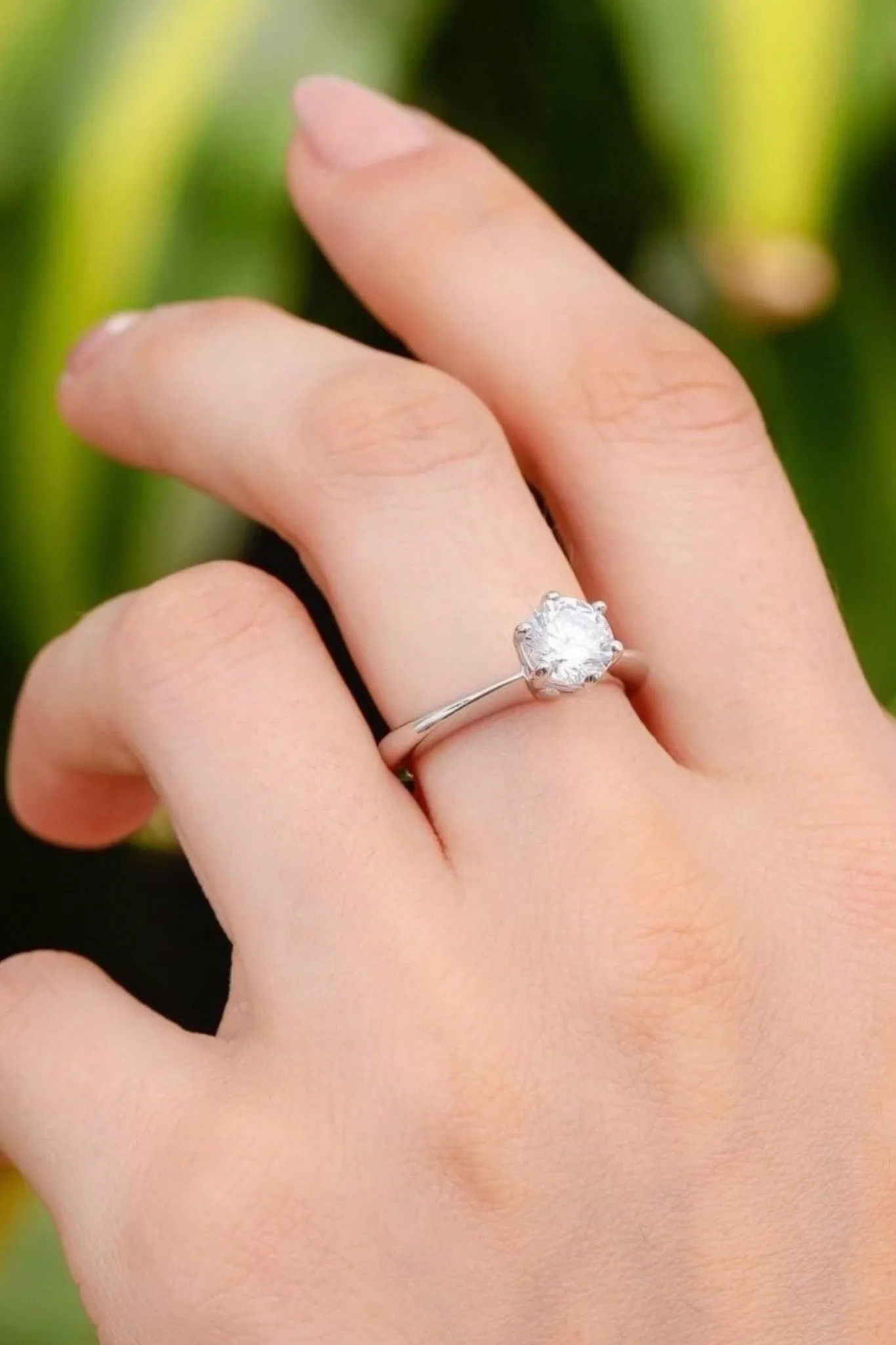 Classic Solitaire Zirconia Ring