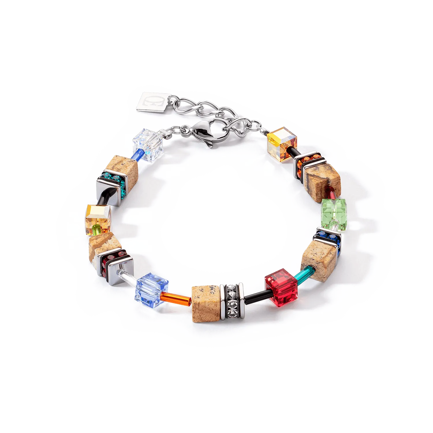 Coeur De Lion GeoCUBE® Iconic Nature Multicolour Brown Bracelet