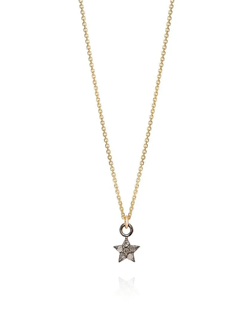 Diamond Set Star Necklace