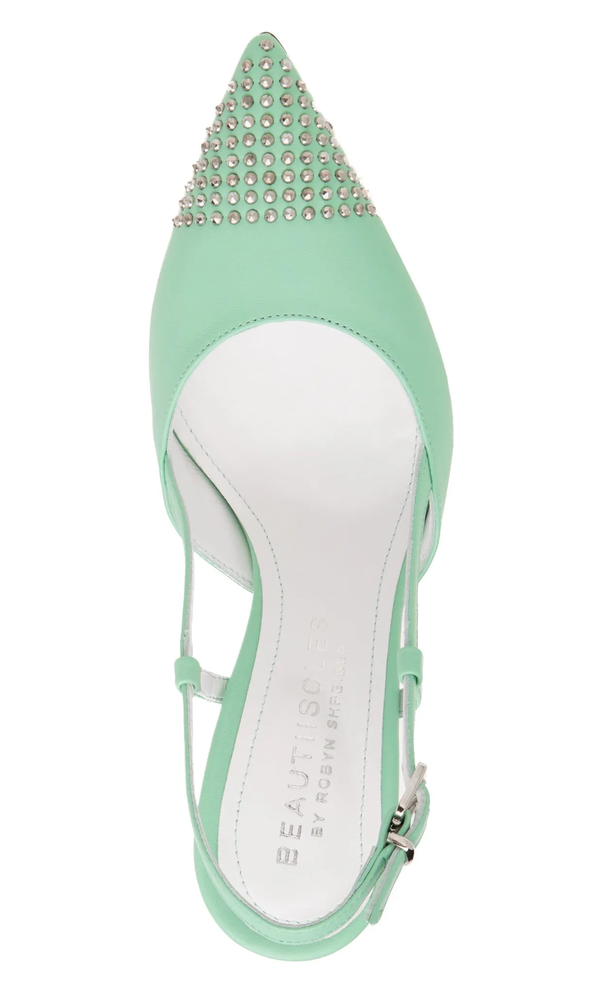 Diana Green Leather Slingback