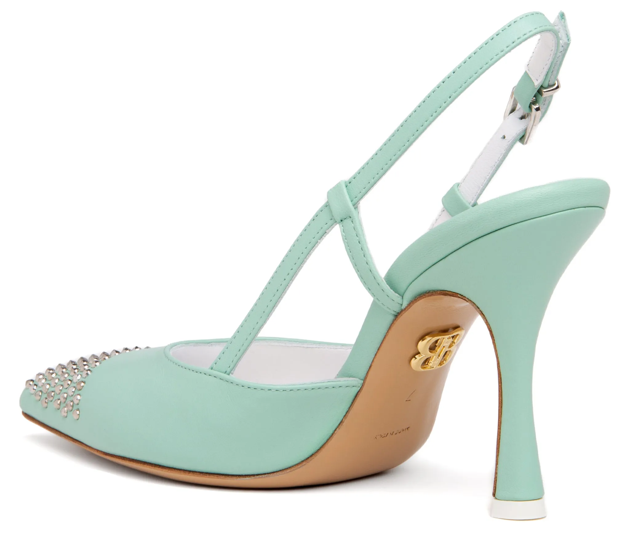 Diana Green Leather Slingback