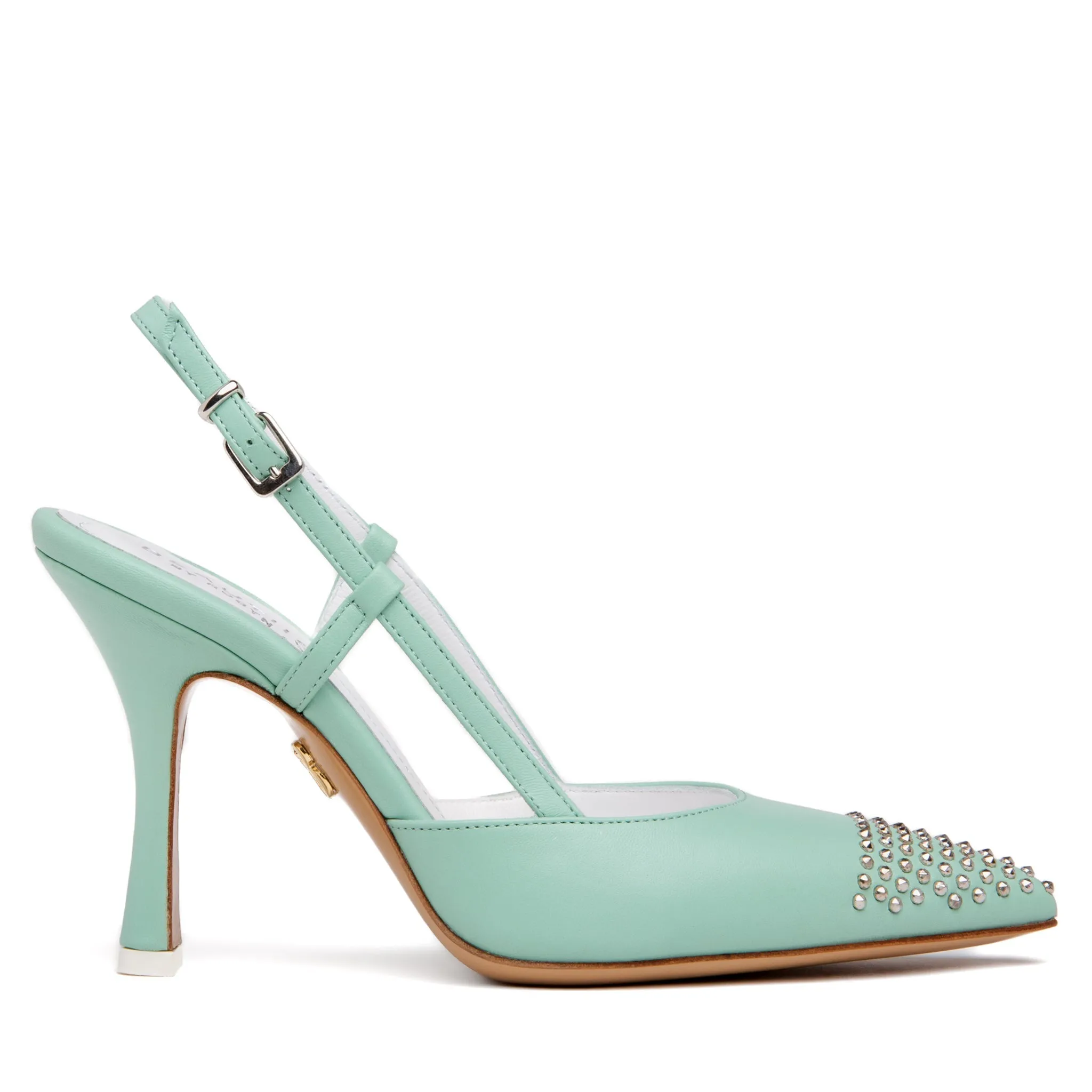 Diana Green Leather Slingback